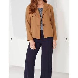J•jill Wearever Easy-Care TrenchJacket sz 2x
